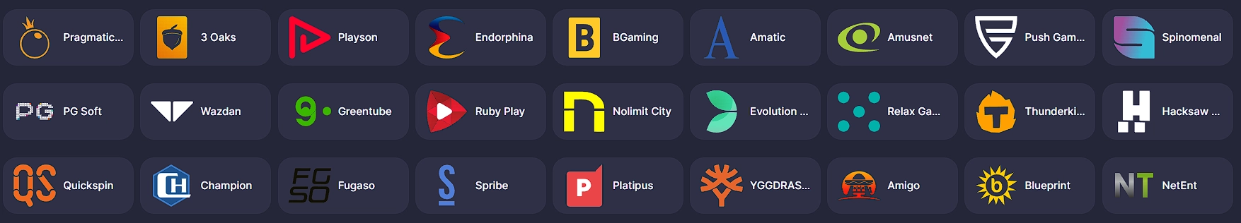 провайдеры казино super gra